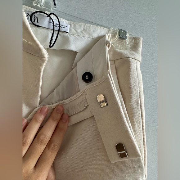 Zara white skirt - stretchy! Size XS new - Picture 7 of 8